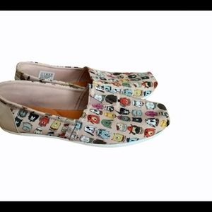 Bobs Skechers memory foam slip on shoes size 8 multicolored flat casual shoes